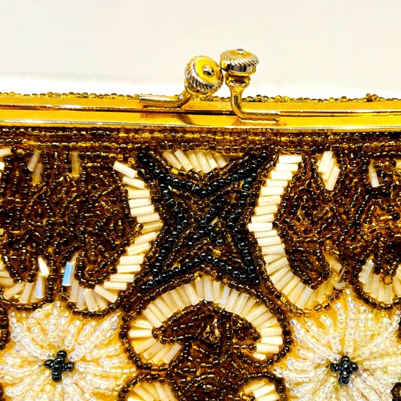 Vintage Unique Frame Bag Antique 30s 40s 50s inspired - Picture 9 of 15